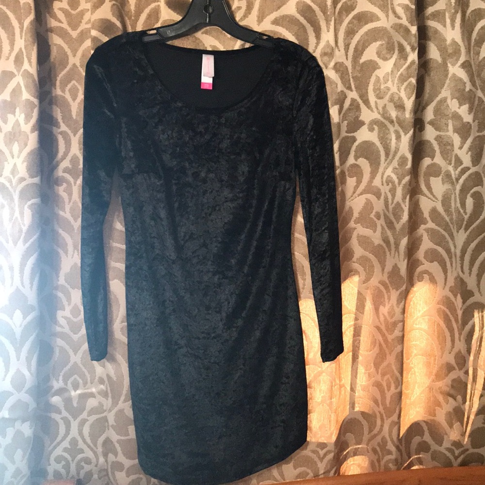 Velvet black dress